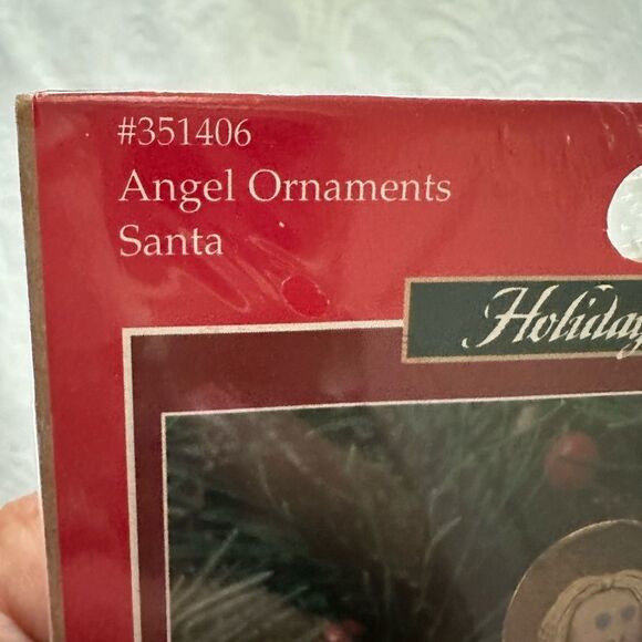 Holiday Time Counted Cross Stitch Kit Christmas Ornaments Vintage Craft Kit - Picture 5 of 5